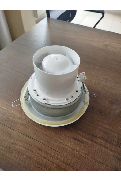 ÇELİK MENFEZ Wc/banyo Havalandırma Menfezi Yuvarlak Fanlı Yaylı Anemostat - Resim 3