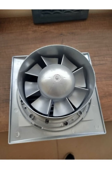 ÇELİK MENFEZ BANYO FANI GÜMÜŞ KAPAK Q125 180 M3 - Resim 2