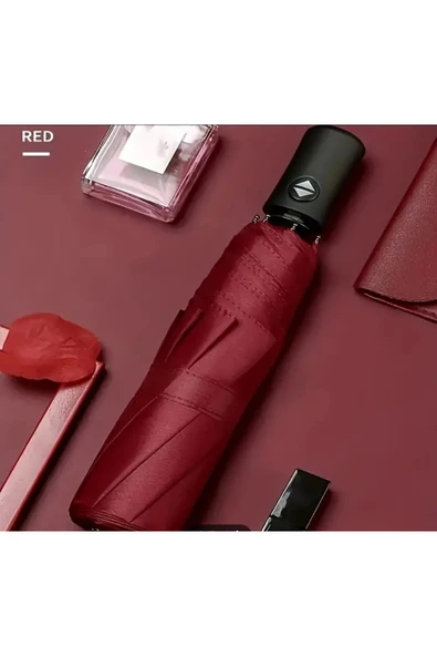 Kampüs Kırtasiyem Rüzgara Ve Yağmura Dayanıklı Tam Otomatik Karma Renk Şemsiye 8 Telli ürün görseli 1