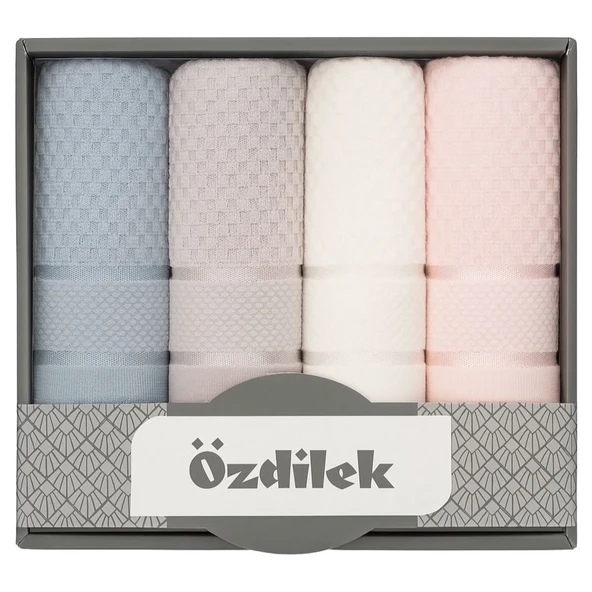 ÖZDİLEK BRİGHT 4LÜ KUTLU HAVLU RENKLİ ürün görseli
