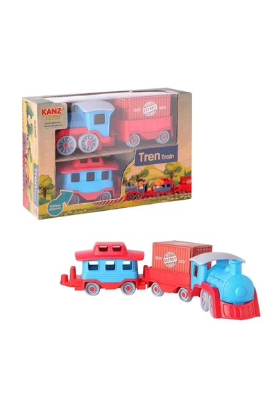 Kanz Çuf Çuf Tren Set  54 Cm Uzunlukta El Ve Göz Kordinasyonu için uygundur ürün görseli 1