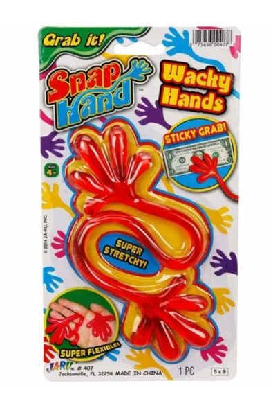 Kampus Kırtasiyem Jaru Süper Esnek Eğlenceli Yapışkan El Snap Hand iki Uçlu Yapışkan El - Turuncu ürün görseli 1