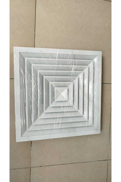 ÇELİK MENFEZ KARE ANEMOSTAT FANLI 60X60 DIS OLCUSU KÖR KASALI ürün görseli