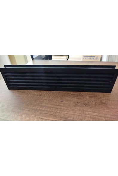 ÇELİK MENFEZ KAPI MENFEZİ 45X10 CM OLCUSUNDE PLASTİK-MAT SIYAH - Resim 6