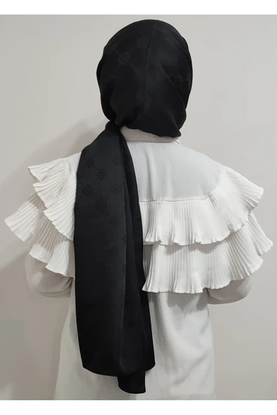 Geometrik Desenli Blue Jakar Şal ürün görseli