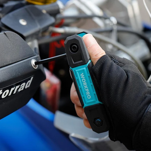 WORKPRO WP222030 8 Parça CR-V Çakı Tipi Torx Profesyonel Allen Anahtar Takımı - Resim 5