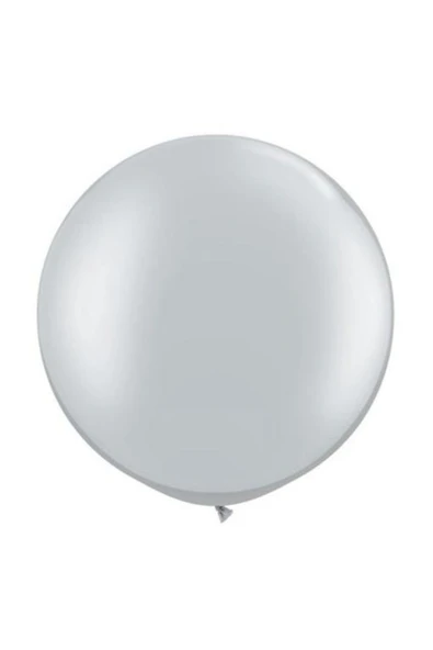 Kampus Kırtasiyem 1 Adet 45 inç 114 cm Gümüş-Gri Jumbo Büyük Balon İnik ürün görseli 1