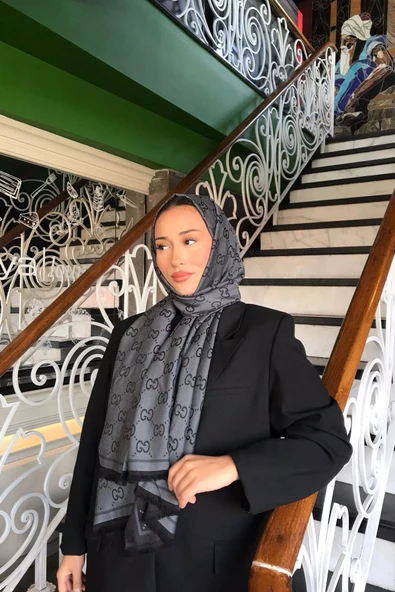 İthal Çifttaraflı G. İnci Vual İpek Şal ürün görseli