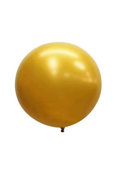 Kampus Kırtasiyem 1 Adet 27 Inç 68cm Gold Altın Sarısı Jumbo Büyük Balon Inik ürün görseli 1