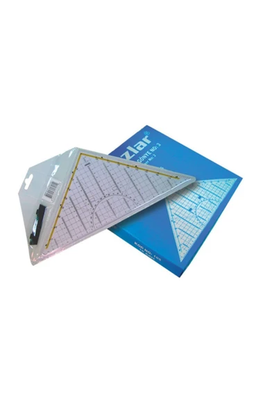 Yıldızlar Cetvel Geoderik Üçgen Cetvel 32 Cm Ekstra Tutuculu Ölçekli ürün görseli 1