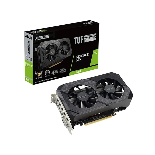 ASUS TUF GeForce GTX 1650 GAMING V2 OC 4GB GDDR6 128Bit DX12 NVIDIA Ekran Kartı ürün görseli 1