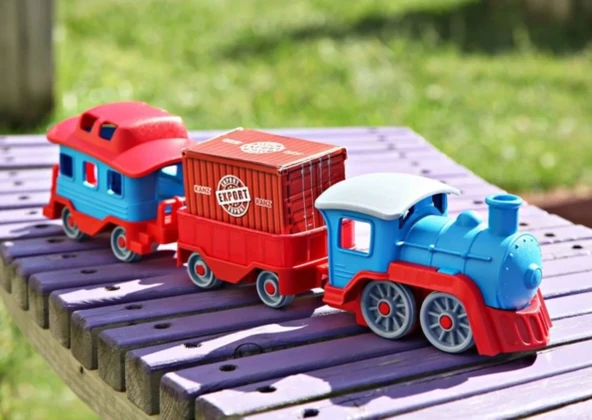 Kanz Çuf Çuf Tren Set  54 Cm Uzunlukta El Ve Göz Kordinasyonu için uygundur - Resim 5