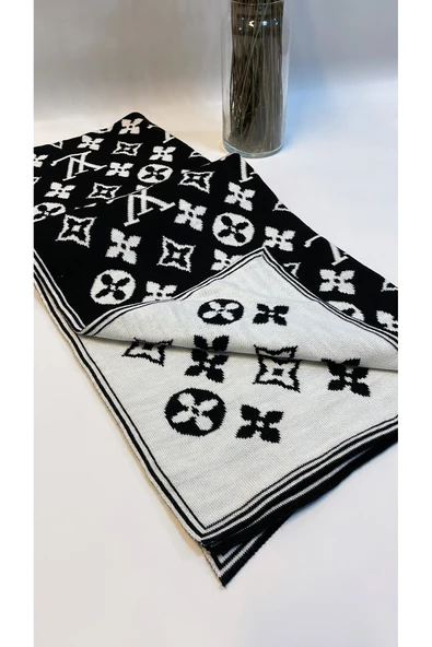 Atkı - New Collection Kaliteli Dokuma Desenli Çift Taraflı Omuz Atkısı Kışlık Ürün Moda Mağaza - Resim 3