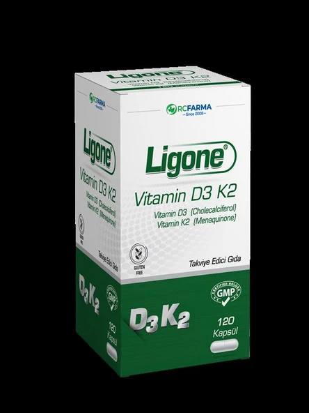 Ligone Vitamin D3 K2 120 Kapsül ürün görseli