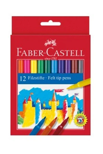 Faber Castell Unicolor Keçeli 12'li ürün görseli 1