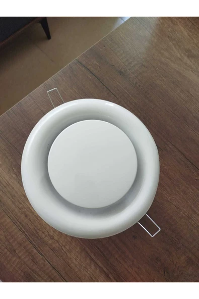 ÇELİK MENFEZ Wc/banyo Havalandırma Menfezi Yuvarlak Fanlı Yaylı Anemostat - Resim 4