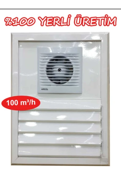 Home Banyo Menfezi Fanlı-alüminyum 40*50 Beyaz ürün görseli