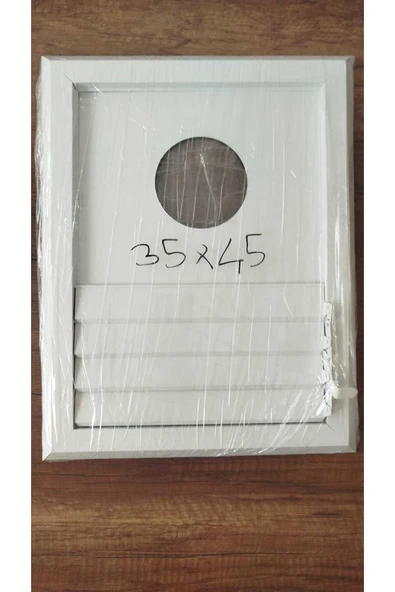 ÇELİK MENFEZ Delikli Tasarım, Etkili Havalandırma 35X45 ALUMINYUM BEYAZ ürün görseli