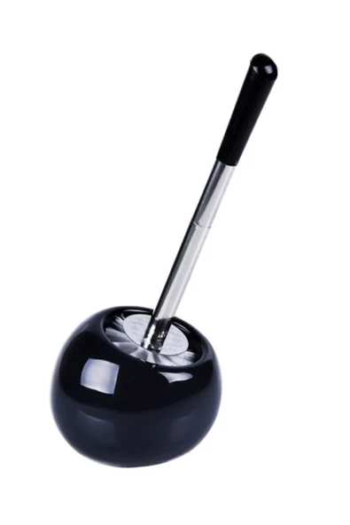 Pinkev Seramik Klozet Tuvalet Fırçası - Siyah ürün görseli