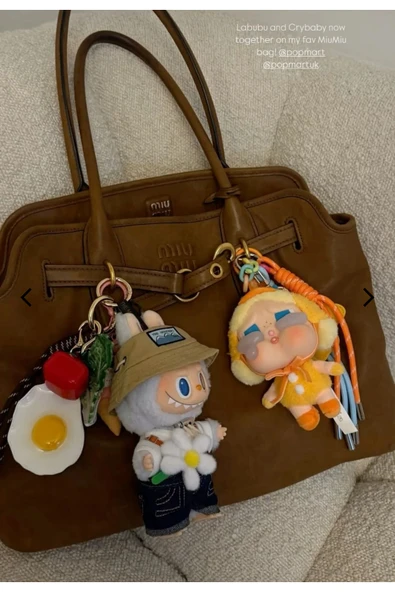 Kampus Kırtasiyem Crying Again Cry Baby Çanta Charmı Aksesuar-1Adet Anahtarlık Peluş-labubu - Resim 5