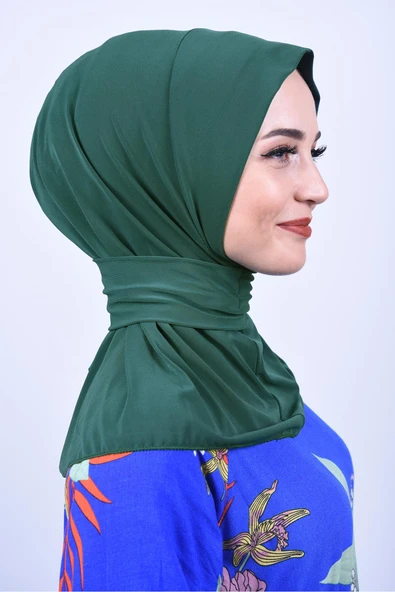 Çıt Çıtlı Bone Tesettür Mayo Üstü Uyumlu Deniz Ve Havuz Bonesi Hijab - Resim 2