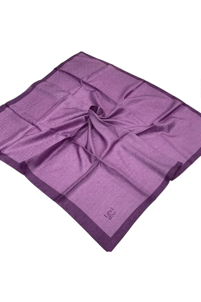 Monogram Eşarp - Mor ürün görseli