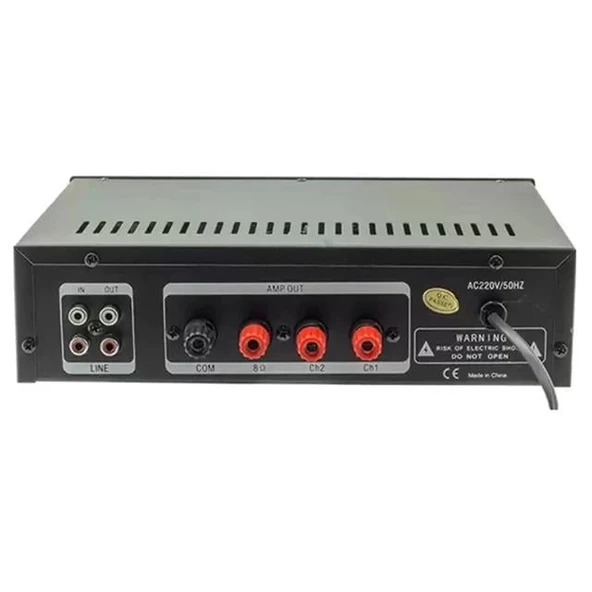 König K-100 - 80 Watt Usb/Bluetooth/2 Mik Giriş Trafolu Anfi - Resim 2