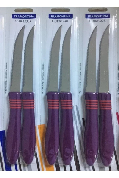 Pinkev Tramontina 6 Adet Tırtıklı Çok Amaçlı Mutfak Bıçak Seti ürün görseli