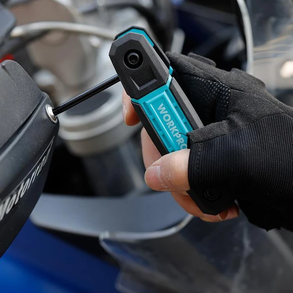 WORKPRO WP222030 8 Parça CR-V Çakı Tipi Torx Profesyonel Allen Anahtar Takımı - Resim 4