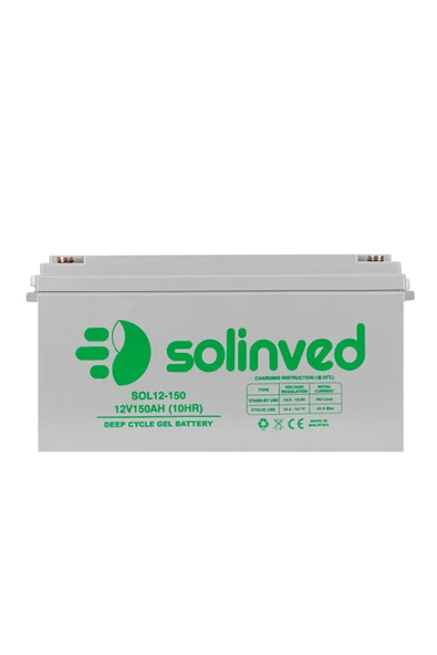 Solinved 12V 150AH Jel Akü - SOL12-150 - Resim 2