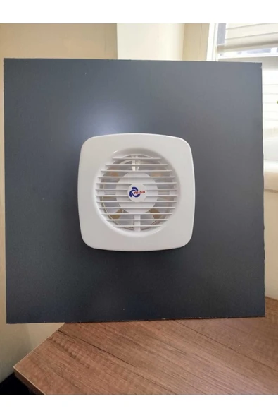 ÇELİK MENFEZ WC-BANYO MENFEZİ ALÜMİNYUM KOMPOZİT FANLI 40X40 ANTRASİT GRİ Q125 FAN ürün görseli