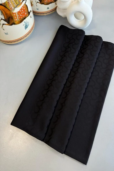 G Desen Pamuk İpeksi Jakar Şal - Resim 2