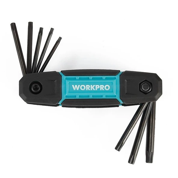 WORKPRO WP222030 8 Parça CR-V Çakı Tipi Torx Profesyonel Allen Anahtar Takımı - Resim 2