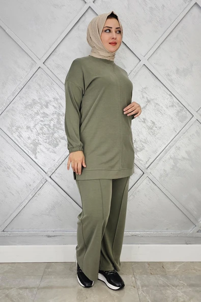 KADIN KOL LASTİKLİ TESETTÜR TAKIM - Resim 2