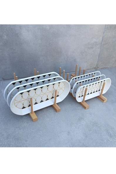 Pinkev 6lı Set 2 Boy Seramik Oval Kayık Tabak - Resim 2