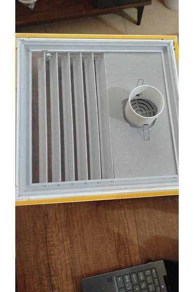 ÇELİK MENFEZ 50x50 ALUMINYUM DOGAL HAVA CIKISLI BANYO MENFEZİ - Resim 4