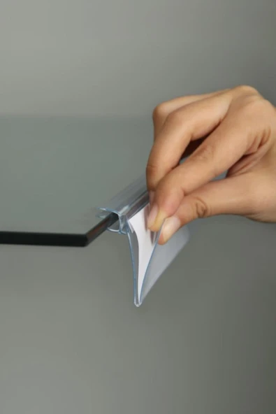 5 Adet 100 cm Cam Rafa Geçmeli Plastik Etiketlik - Resim 2