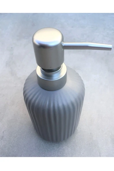 Pinkev Seramik Sıvı Sabunluk - Gri - Resim 3