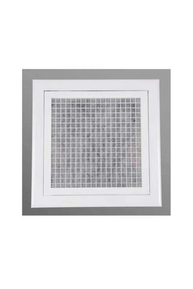 ÇELİK MENFEZ MÜDAHALE KAPAĞI KARE PETEK EMİŞ MENFEZİ BAS-AC KAPAK 50X50 IC BOGAZ OLCUSU ELYAF FILTRELİ - Resim 2