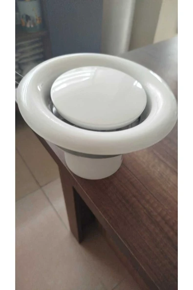 ÇELİK MENFEZ Wc/banyo Havalandırma Menfezi Yuvarlak Fanlı Yaylı Anemostat - Resim 5