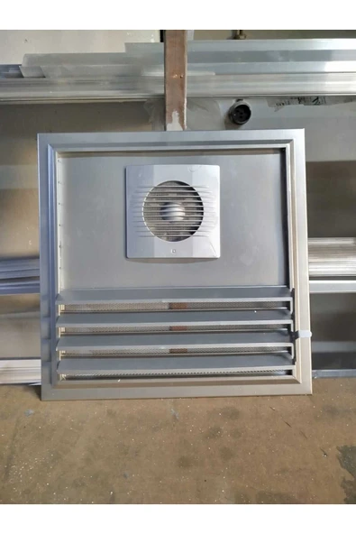 Home BANYO MENFEZİ FANLI-ALÜMİNYUM 25*40 BEYAZ-MAT SİYAH-ANTRASİT GRİ - Resim 3