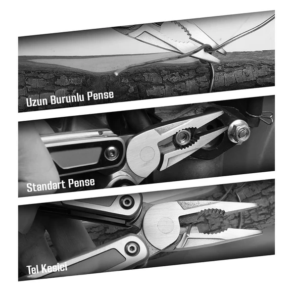 WORKPRO WP382008 16 IN 1 Çok Fonksiyonlu Profesyonel Pense Seti + Taşıma Kılıfı - Resim 12