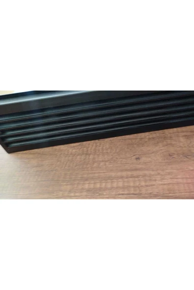 ÇELİK MENFEZ KAPI MENFEZİ 45X10 CM OLCUSUNDE PLASTİK-MAT SIYAH - Resim 5