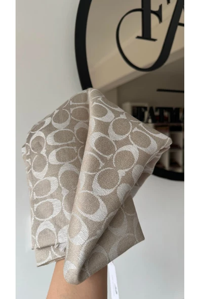 İthal C Desen İpek Pamuk Yün Şal - Resim 2