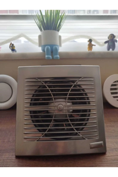 ÇELİK MENFEZ BANYO FANI GÜMÜŞ KAPAK Q125 180 M3 ürün görseli