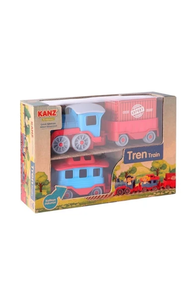 Kanz Çuf Çuf Tren Set  54 Cm Uzunlukta El Ve Göz Kordinasyonu için uygundur - Resim 3