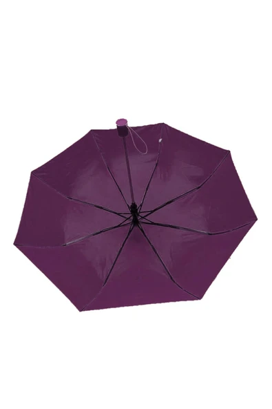 Kampus Kırtasiyem 8 Telli Tam Otomatik Çanta Boy Renkli Şemsiye - Mor - Resim 2