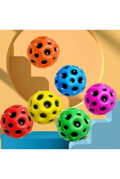 Kampus Kırtasiyem Moon Ball Yükseğe Zıplayan Havuz Deniz Outdoor Evcil Hayvan Topu Sektirme Stres Yaz Eğlence Oyuncağı - Resim 6