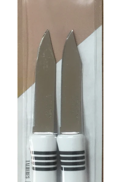 Pinkev Tramontina 6 Adet Tırtıklı Kısa Meyve Soyma Bıçağı Seti Beyaz Renk - Resim 5