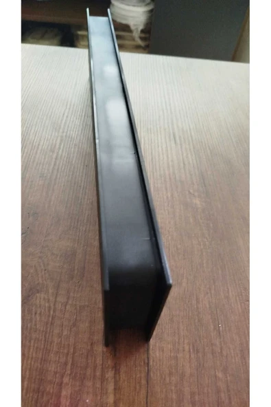 ÇELİK MENFEZ KAPI MENFEZİ 45X10 CM OLCUSUNDE PLASTİK-MAT SIYAH - Resim 4
